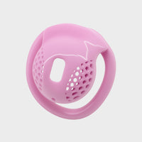 InvisiCage™ Ultra-Discreet Pink Silicone Chastity Cage