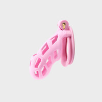 Beautiful pink chastity cage.
