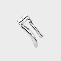 Look how flat this steel chastity cage is. It is perfect for advanced BDSM practices.