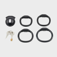 InvisiCage™ Black Edition - Stealth Silicone Chastity Cage