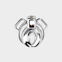 Steel Pussy Chastity Cage | CC Co Feminizing Full-Lock Steel Belt