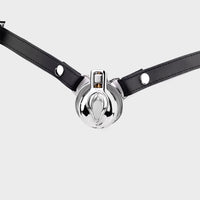 Steel Pussy Chastity Cage | CC Co Feminizing Full-Lock Steel Belt