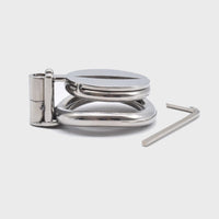 The Gentleman Chastity Cage | CC Co 0.5" Bolt-Lock Steel Erasure Device