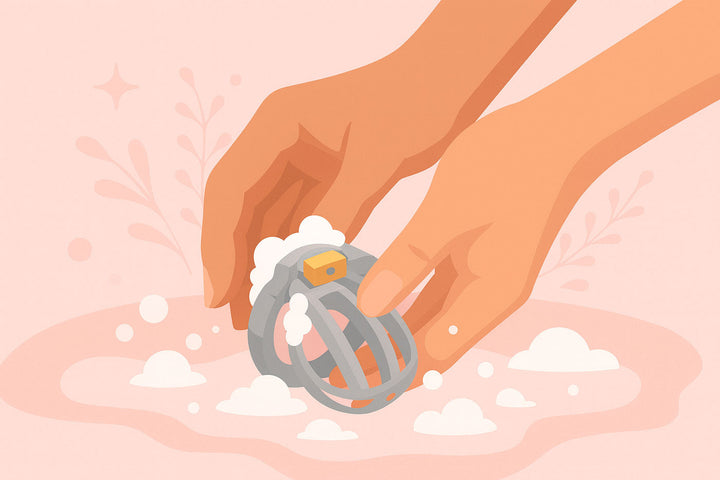 read our guide on maintaining hygiene while wearing a chastity cage.