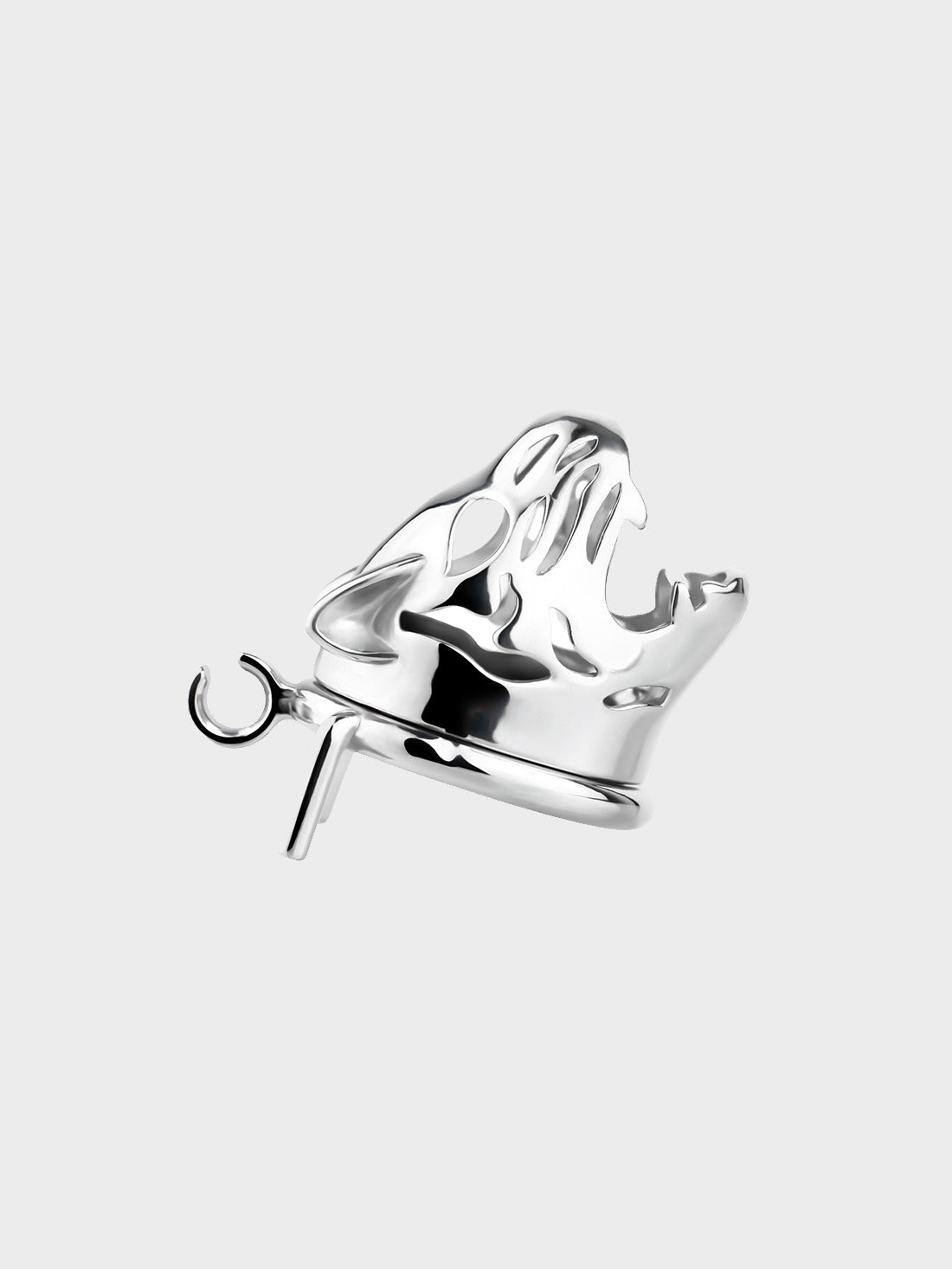 A steel chastity cage for those into femdom and BDSM play.