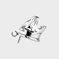 A steel chastity cage for those into femdom and BDSM play.