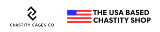 Logo of Chastity Cages Co and a US flag to represent our US based warehouses.