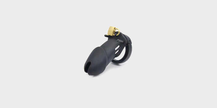 popular chastity cage, the CB6000 in a black and soft silicone.