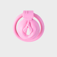 pink chastity cage for sissies