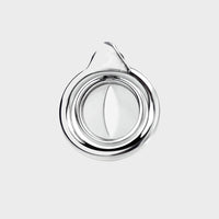 smooth steel chastity cage made by Lockd.