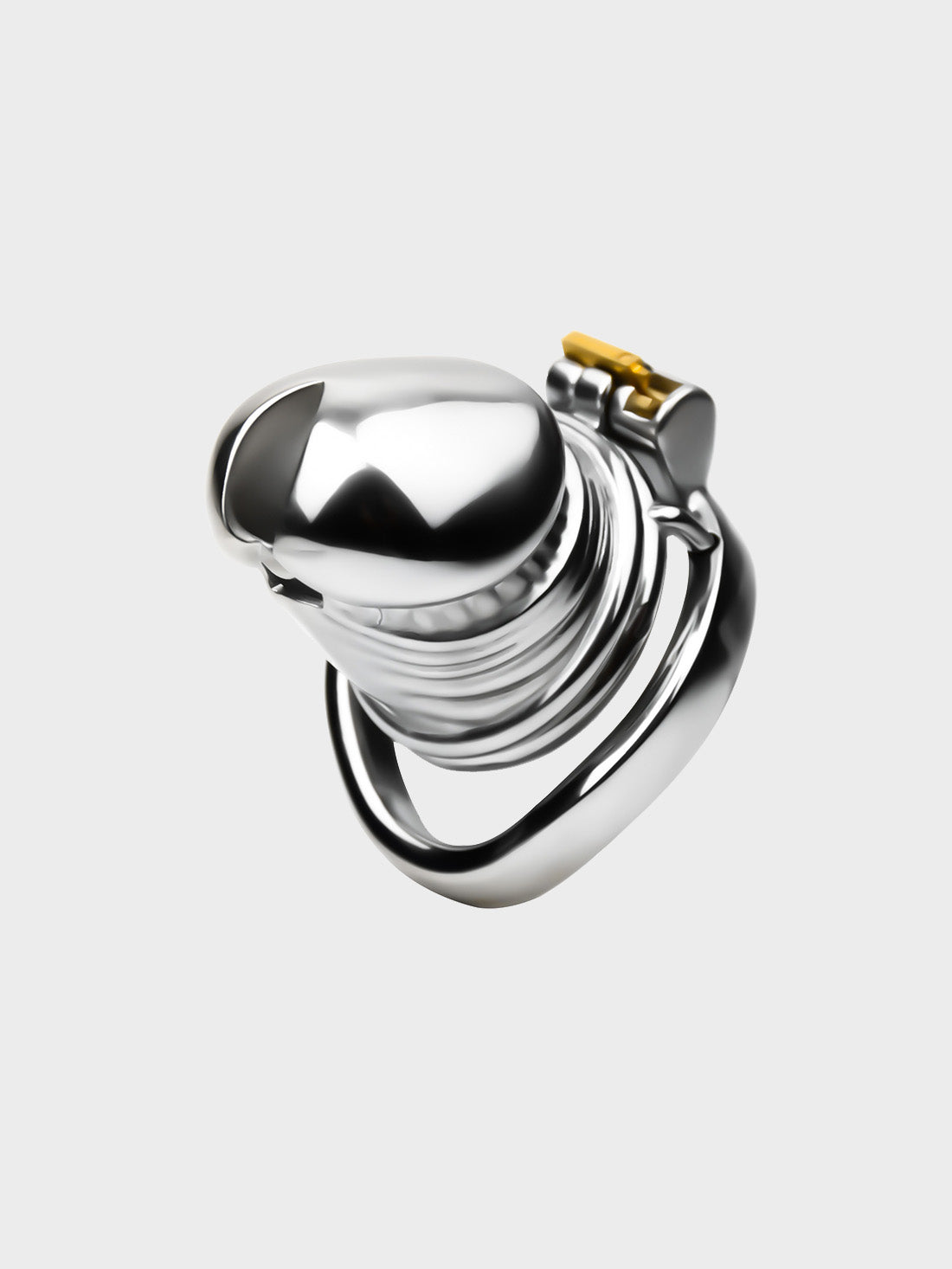 Realistic steel depiction of a penis.