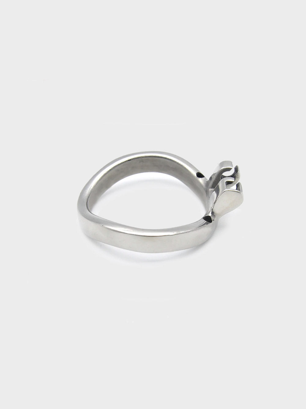 A steel ring for the mens chastity cage