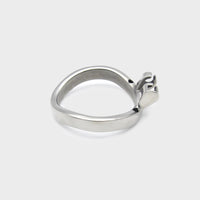 A steel ring for the mens chastity cage