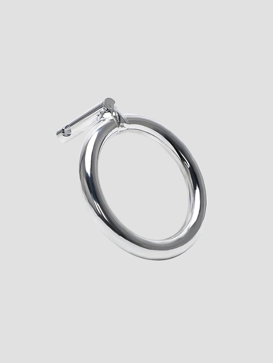 A replacement steel ring for chastity cages