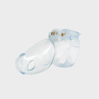 V4 transparent chastity cage with locking mechanism