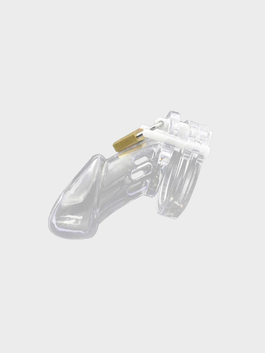See everything with this transparent cock cage