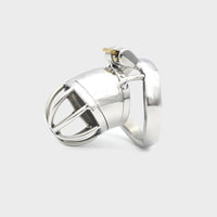This chastity cage keeps your hands off your bits and your keyholder in control.