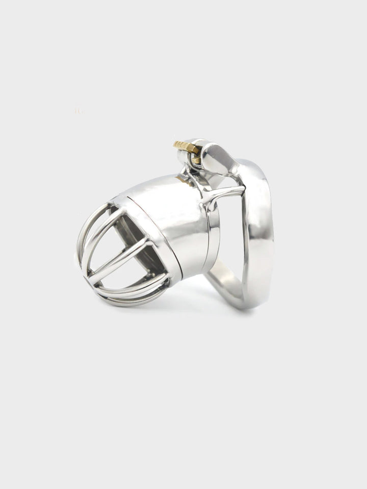 This chastity cage keeps your hands off your bits and your keyholder in control.