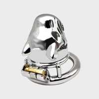 metal chastity cage for men in the shape of a tiger