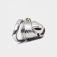 This chastity cage is shaped like a realistic penis