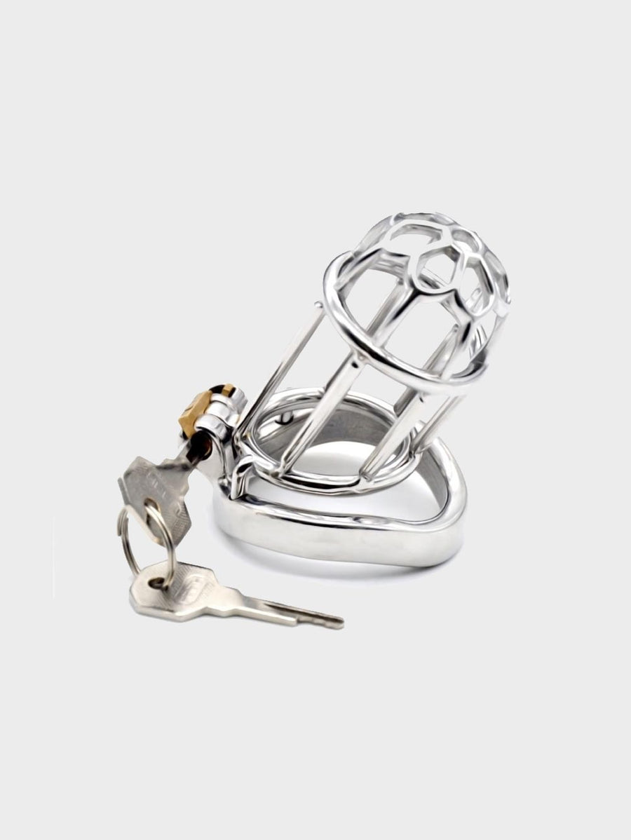 stainless steel chastity cage for men