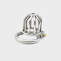 A metal chastity cages around 1.5 inches in length